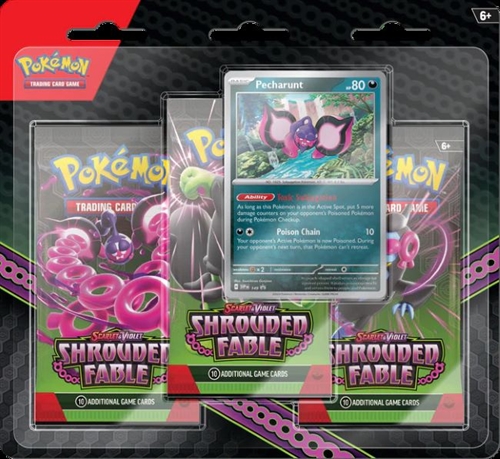 Shrouded Fables - Pecharunt 3-Pack Blister - Pokemon TCG (ENG) 